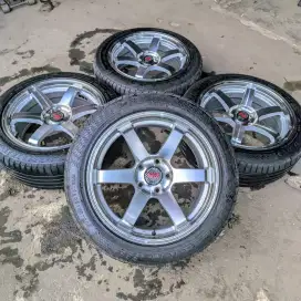Velg te37 r17 lebar 7,5 et 38 pcd5×114
