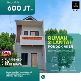 Rumah 2 lantai Siap Huni strategis dekat Bintaro