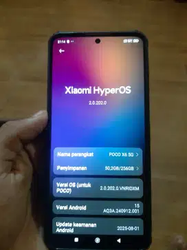 Poco x6  5g ram12/256 pulset mulus