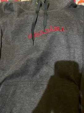 hoodie polos abu-abu
