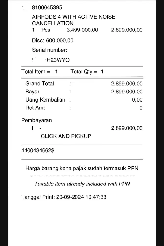 Airpods 4 Aktif noice canceling