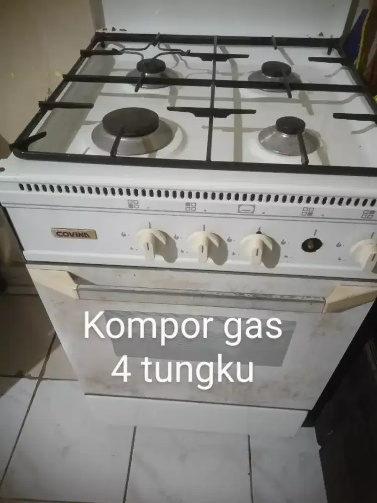 Kompor gas 4 tungku+oven