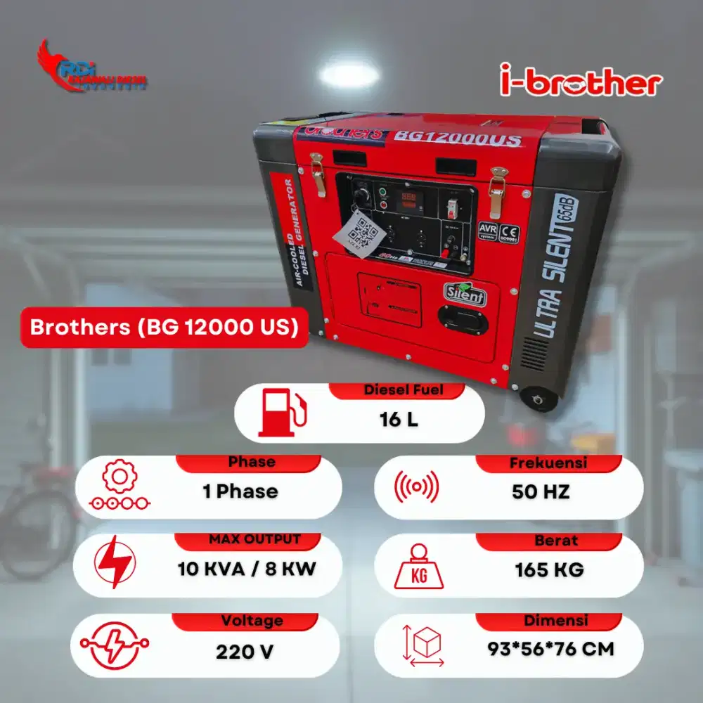 Genset Brother Silent 10 Kva