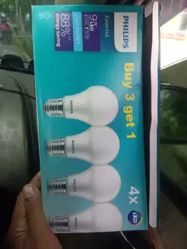Di jual semua ukuran dan model bola lampu garansi 1 th 1 kotak isi 4