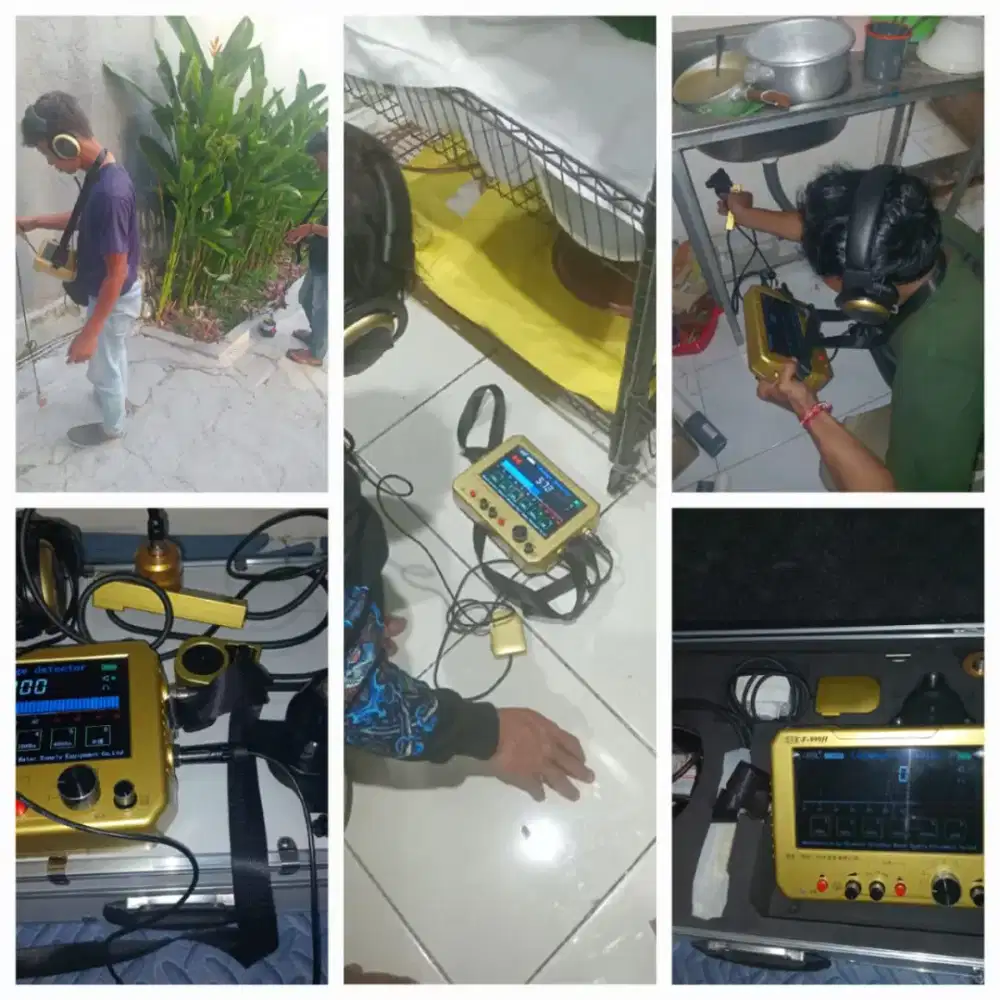 Alat deteksi pipa bocor air dalam bangunan