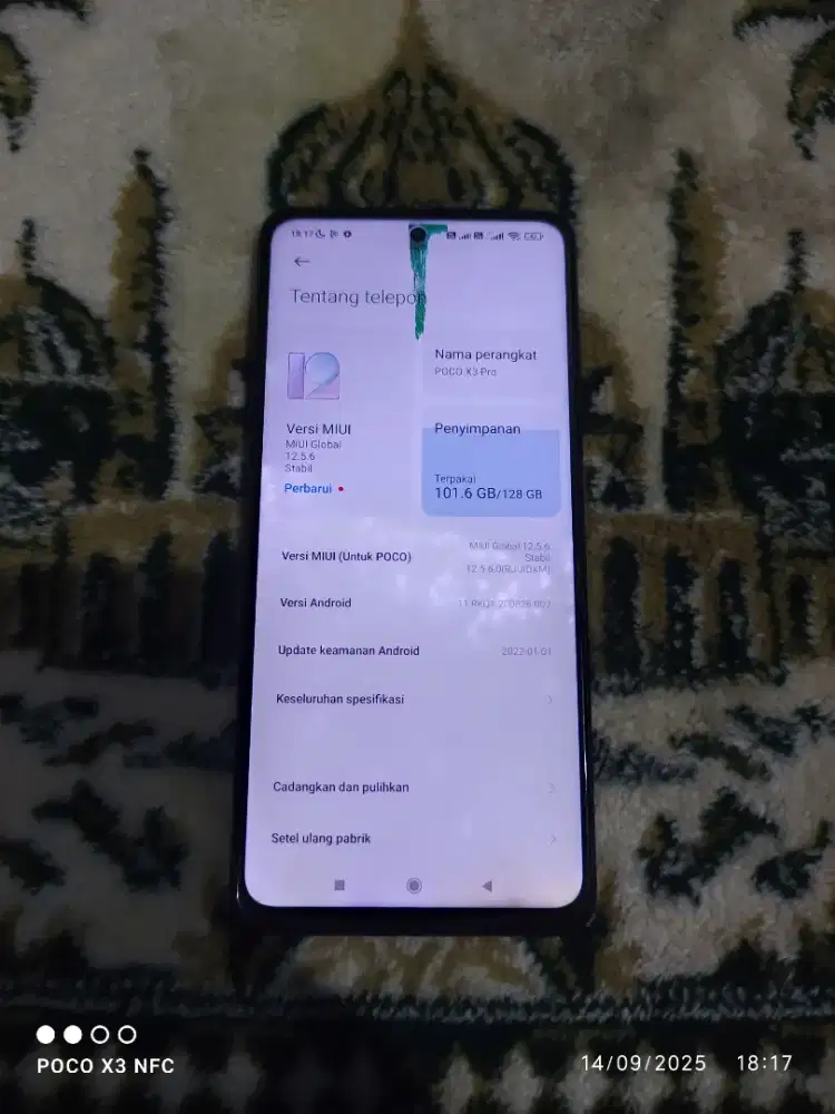 Poco X3 Pro NFC
RAM 6 GB
ROM 128 GB
Game rata kanan ultra extreme