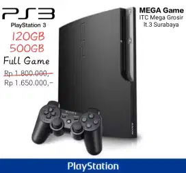 PS3 SLIM 120/500GB FULL GAME HARGA TERMURAH