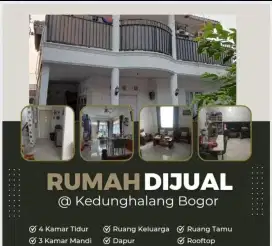 Jual rumah mewah 2 lantai nempel VBI Kota Bogor