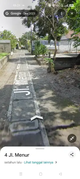 Disewakan tanah murah di jl menur Utara stadion Maguwoharjo Sleman