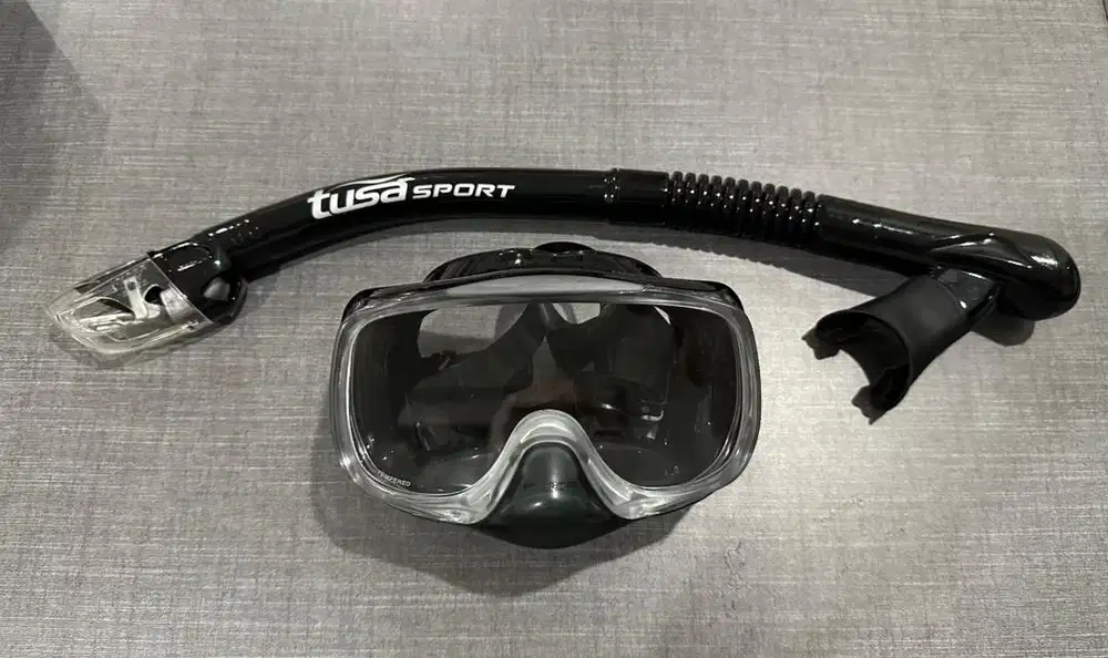 2 SET :  Original Tusa Mask Snorkel Imprex 3-D Dry Adult