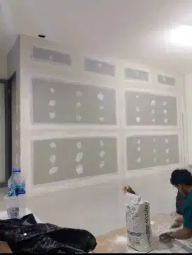 Sekat dinding partisi gypsum atau 6