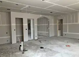 Sekat dinding partisi gypsum atau kalsyboard