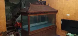 Dijual aquarium frame kayu jati asli