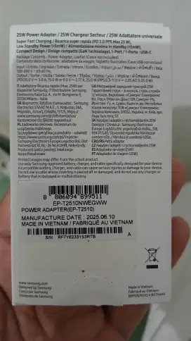 ORIGINAL Samsung Fast Charger 25 W