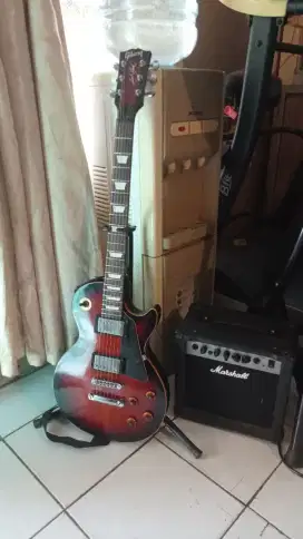 DIJUAL GITAR LISTRIK MERK GIBSON berikut amplinya