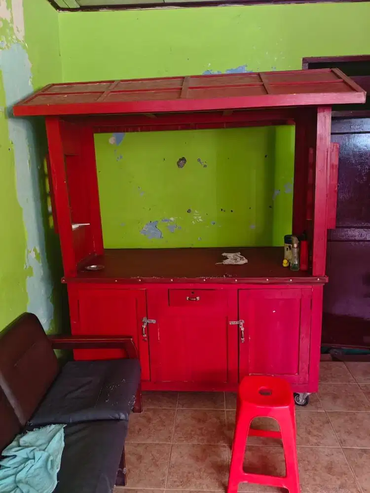 Gerobak Kayu jualan
