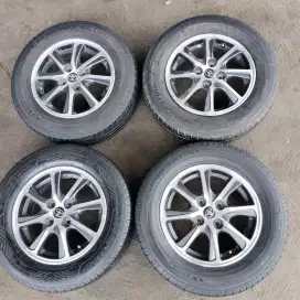 Velg original calya ring 14 pcd 4x100 ban 185/70 R14 4 buah