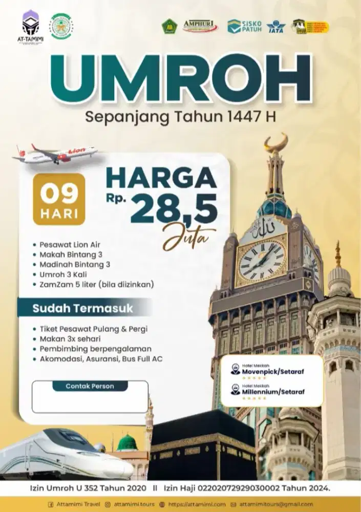 Umroh Resmi bersama Attamimi Tour Travel Purworejo