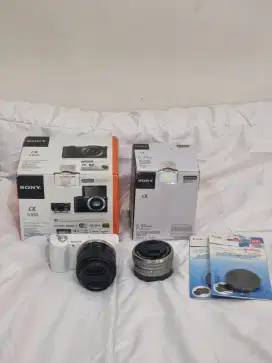 Sony a5100 kit with 16-50mm f3.5-5.6 + Sony E 35mm(Fullset)