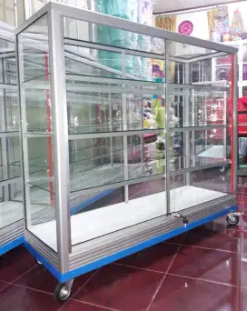 Etalase 1,2 Meter Pakai Roda