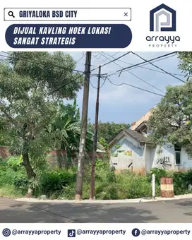 TANAH KAVLING POSISI CANTIK HOEK! LOKASI STRATEGIS DI GRIYALOKA -ARB13