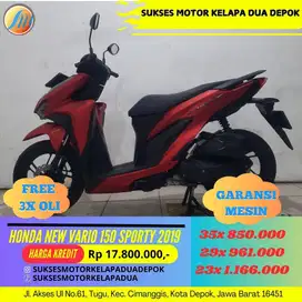 HONDA NEW VARIO 150 SPORTY 2019 CASH/KREDIT SYARAT MUDAH KTP/KK