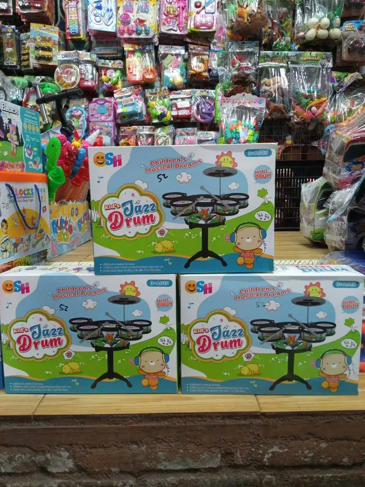 mainan anak drum set