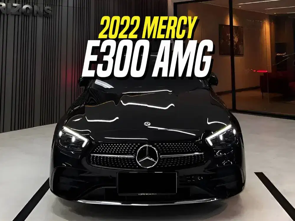 Mercedes Benz E300 AMG 2022 Black Facelift Mercy E 300 Hitam