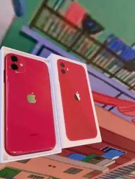 Iphone 11 128gb merah gelap