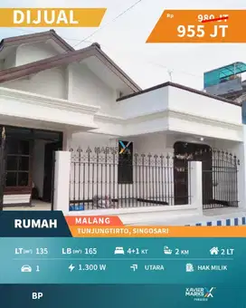 e112 Rumah Selangkah Dari Exit Tol Tunjungtirto, Singosari Malang