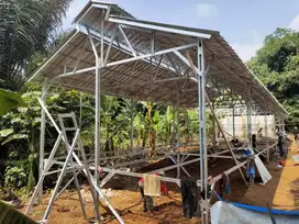Kanopi Baja Ringan + Atap Galvalum Pasir Terpasang = Rp 205.000