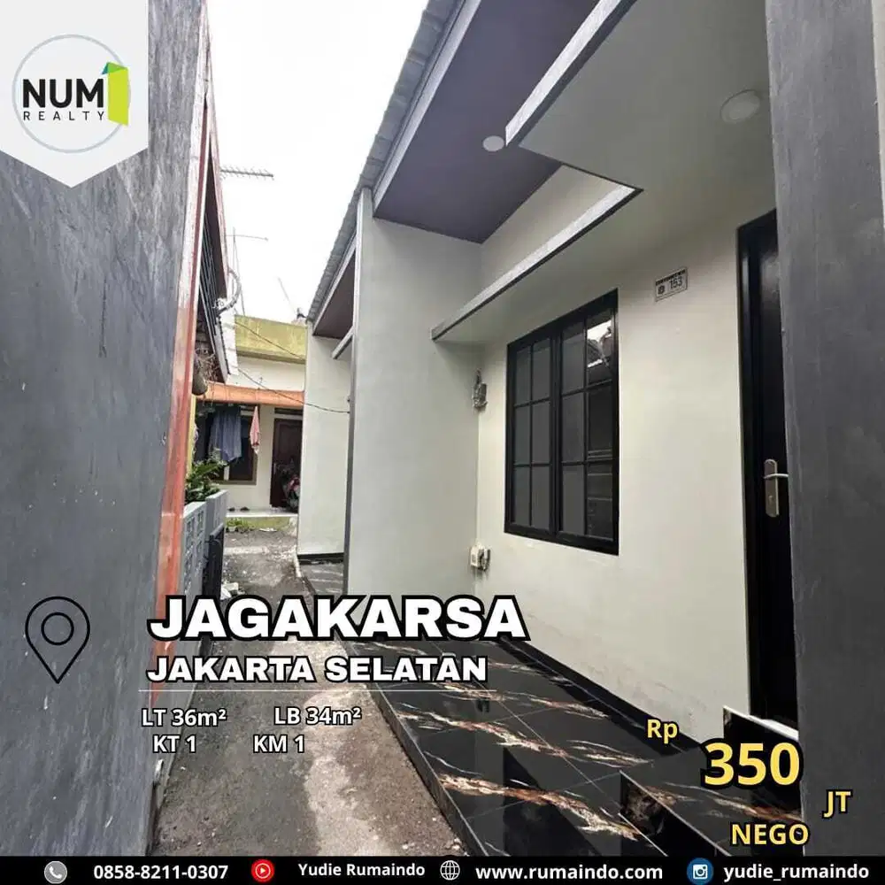 Rumah Akses Motor di Jagakarsa Jakarta Selatan