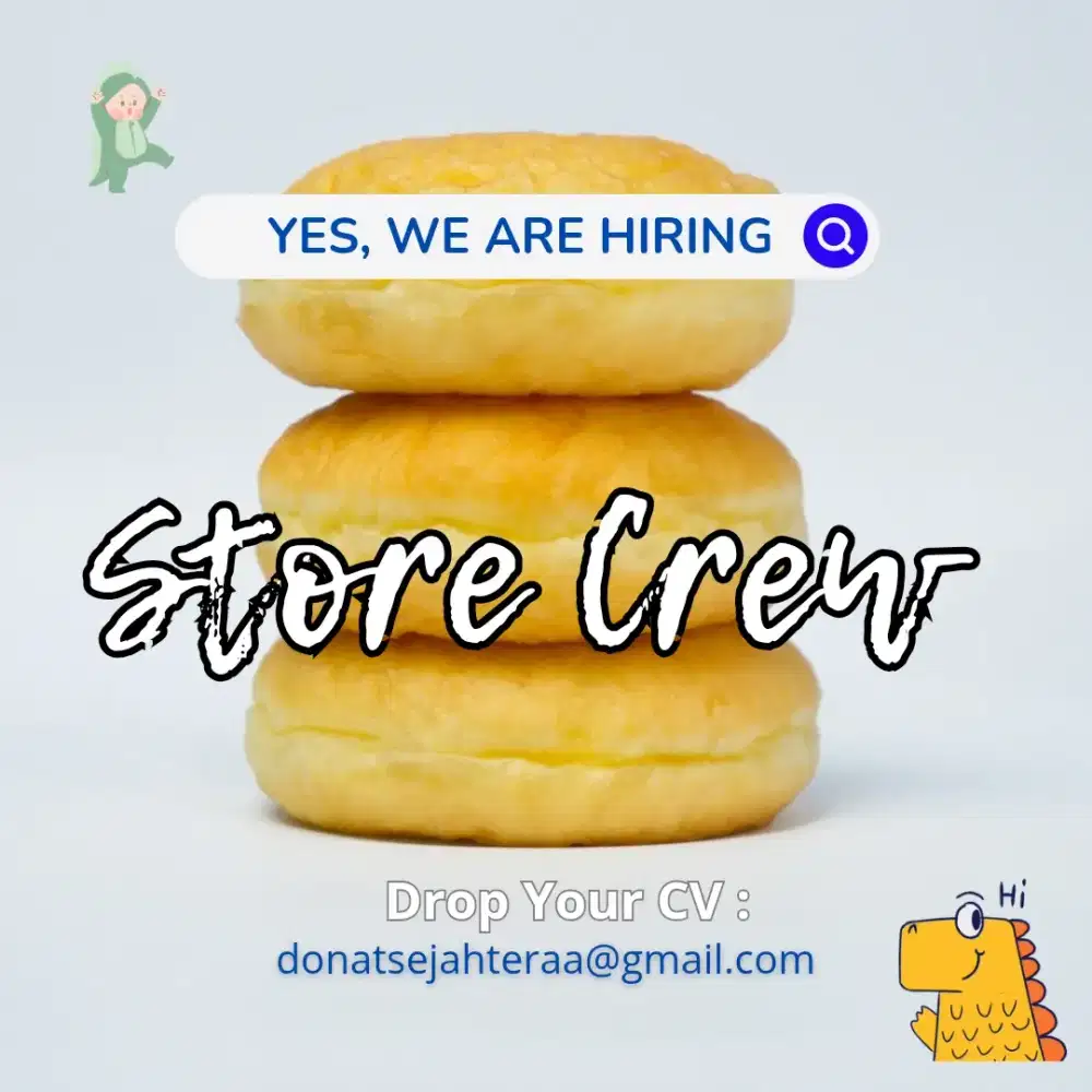 Loker Store Crew Donat Sejahtera