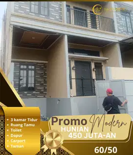 CLUSTER 2 LANTAI 3 KAMAR DESAIN MODERN AKSES STRATEGIS CASH DAN KPR