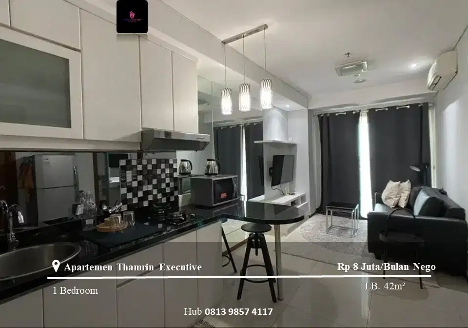 Disewakan Apt Thamrin Executive Middle Floor 1BR FF North View