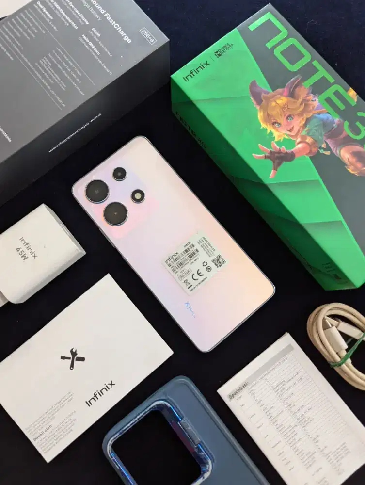 Infinix Note 30 8/256 Fulset Original Pemakaian