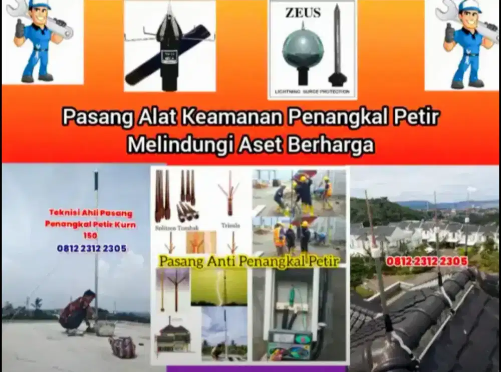 Gerai Jasa Terdekat Pemasangan Penangkal Petir