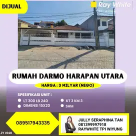 Dijual Rumah Darmo Harapan Utara Strategis Siap Huni