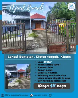 Rumah Dekat Terminal Klaten