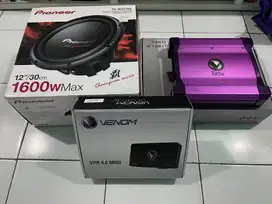 Paket Audio Venom + Sub Pioneer (Bekas Pemakaian Pribadi)