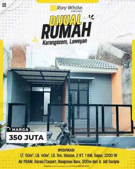 Rumah Baru Murah di Karangasem, 500m dari Jl. Adi Sucipto!