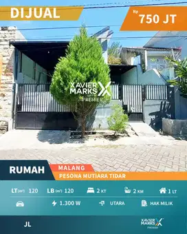 Rumah Siap Huni di Pesona Mutiara Tidar Malang Jual Cepat Under 1 M