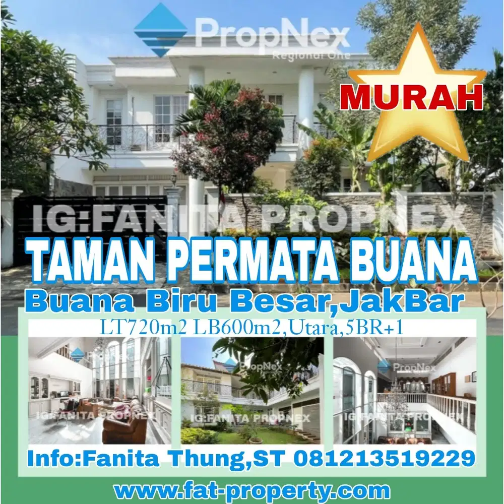 Dijual rumah bgs di Tmn Permata Buana,Cluster Buana Biru Besar,JakBar