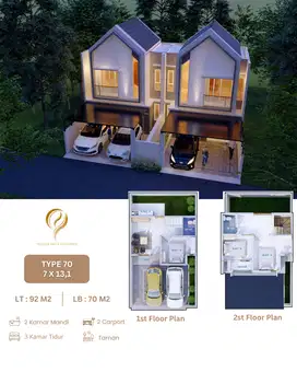 Dijual Rumah Villa 2 Lantai View Pegunungan Lokasi Strategis Bisa KPR