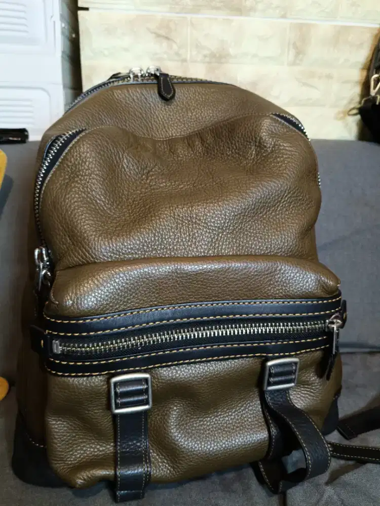 Backpack kulit COACH original butik masih mulus