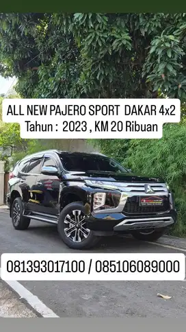 km 20 ribuan, plat AD, th 2023, ALL NEW PAJERO SPORT  DAKAR 4x2