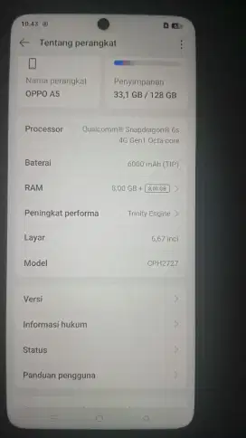 Jual oppo A5 8+8 gb