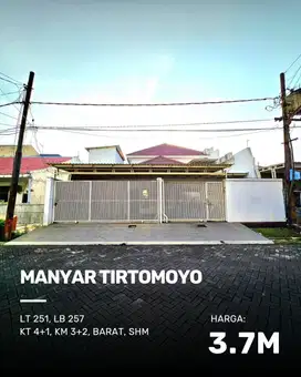 Dijual Cepat Rumah Manyar Tirtomoyo