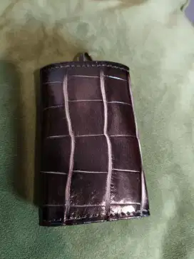 Gantungan kunci mobil dan dompet STNK full kulit croco asli