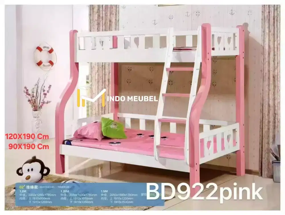 TEMPAT TIDUR TINGKAT KAYU ANAK PREMIUM NEW MODERN